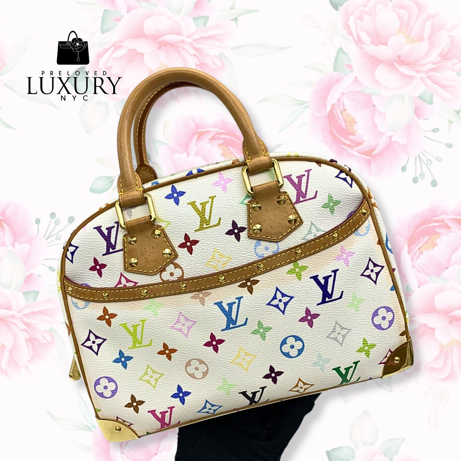 LOUIS VUITTON Monogram Trouville Hand bag