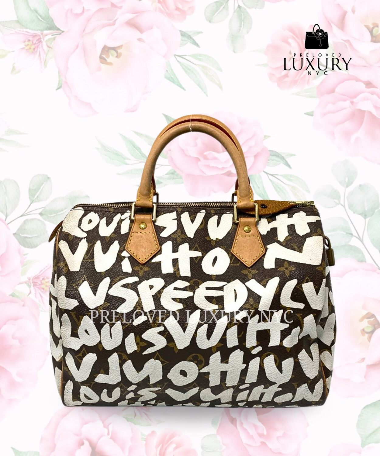 LOUIS VUITTON Graffiti Speedy 30 Monogram Canvas