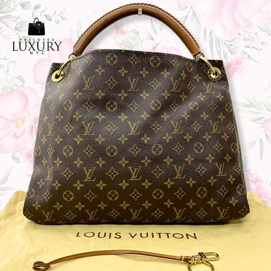 LOUIS VUITTON Monogram Brown Artsy MM Shoulder Bag