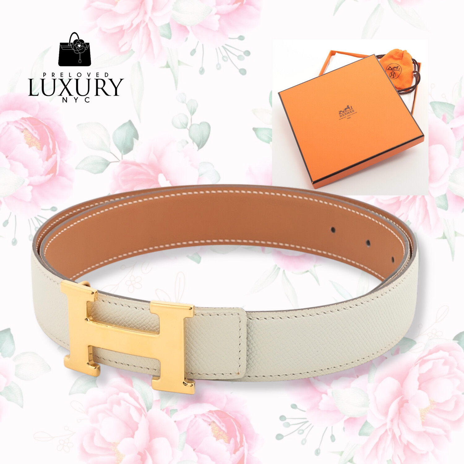 HERMES H Belt 85