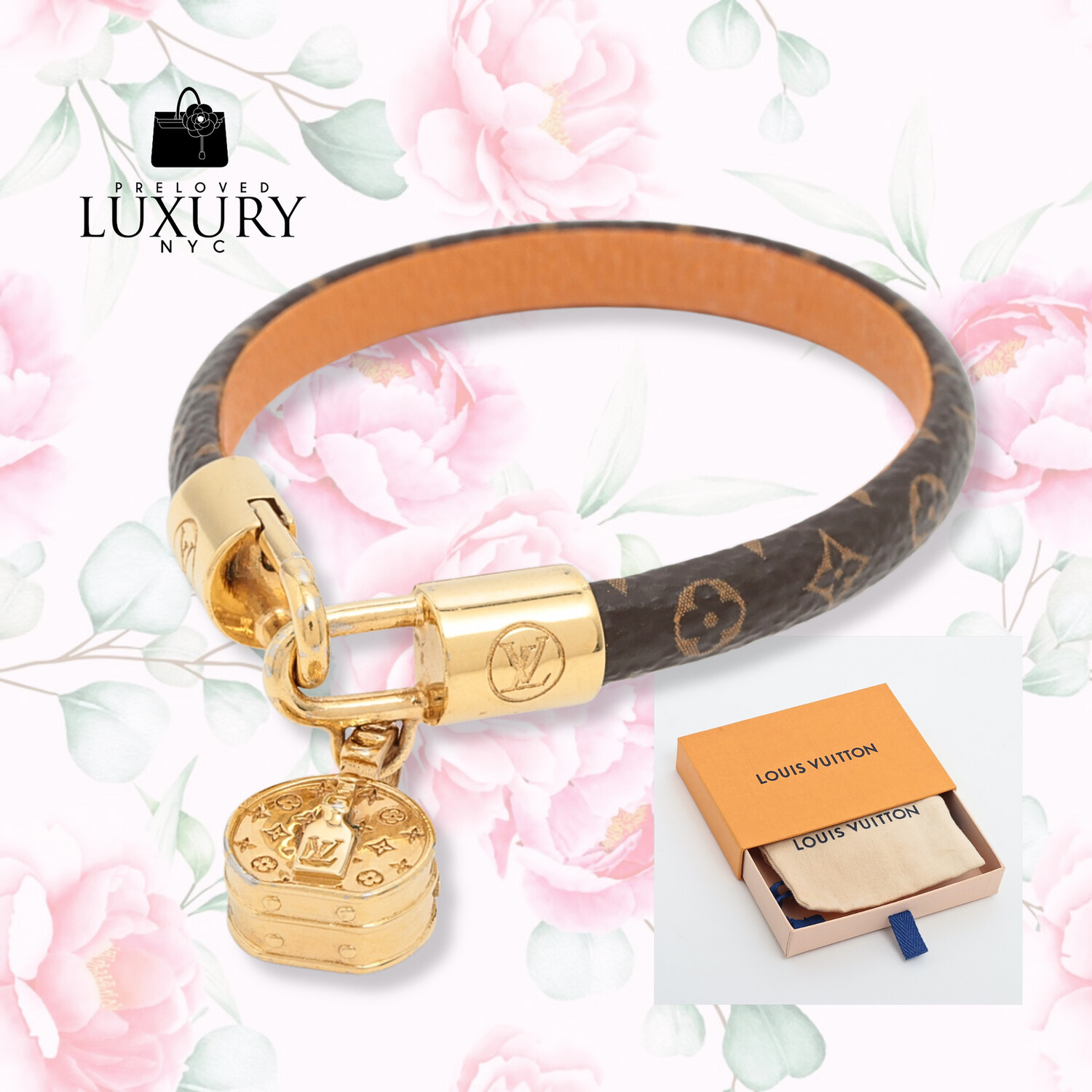 LOUIS VUITTON Brasserie LV Tribute Bracelet GP x PVC