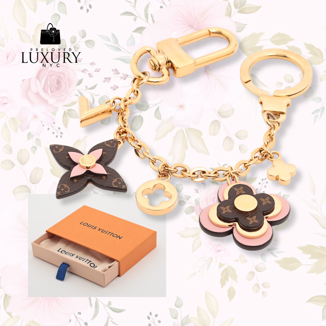LOUIS VUITTON Bijou Sack Sienne Blooming Flower Charm
