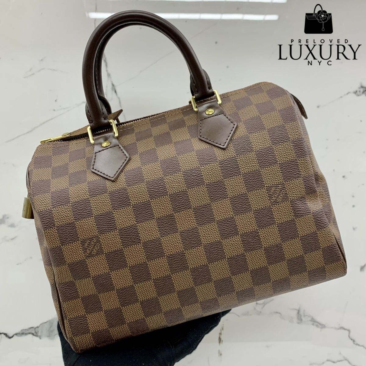LOUIS VUITTON Damier Speedy 25
