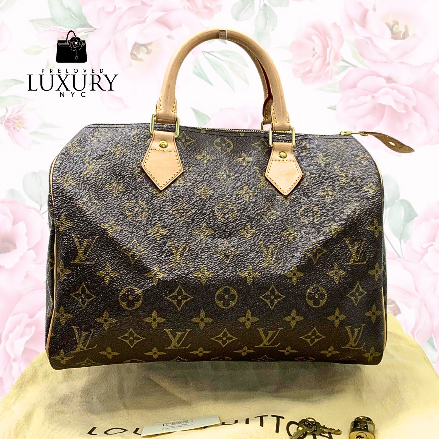 LOUIS VUITTON Monogram Speedy 30