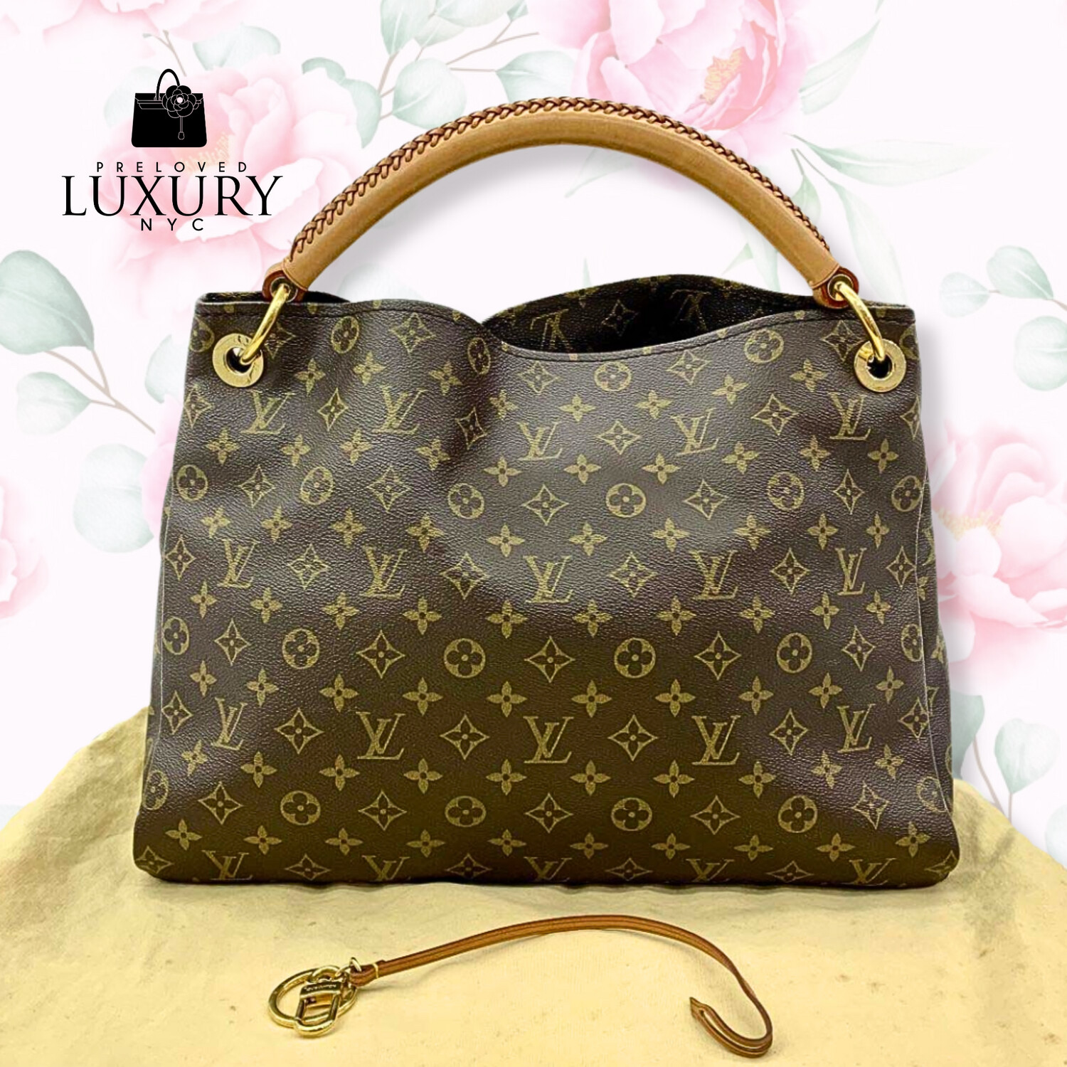 LOUIS VUITTON Monogram Artsy MM Handbag