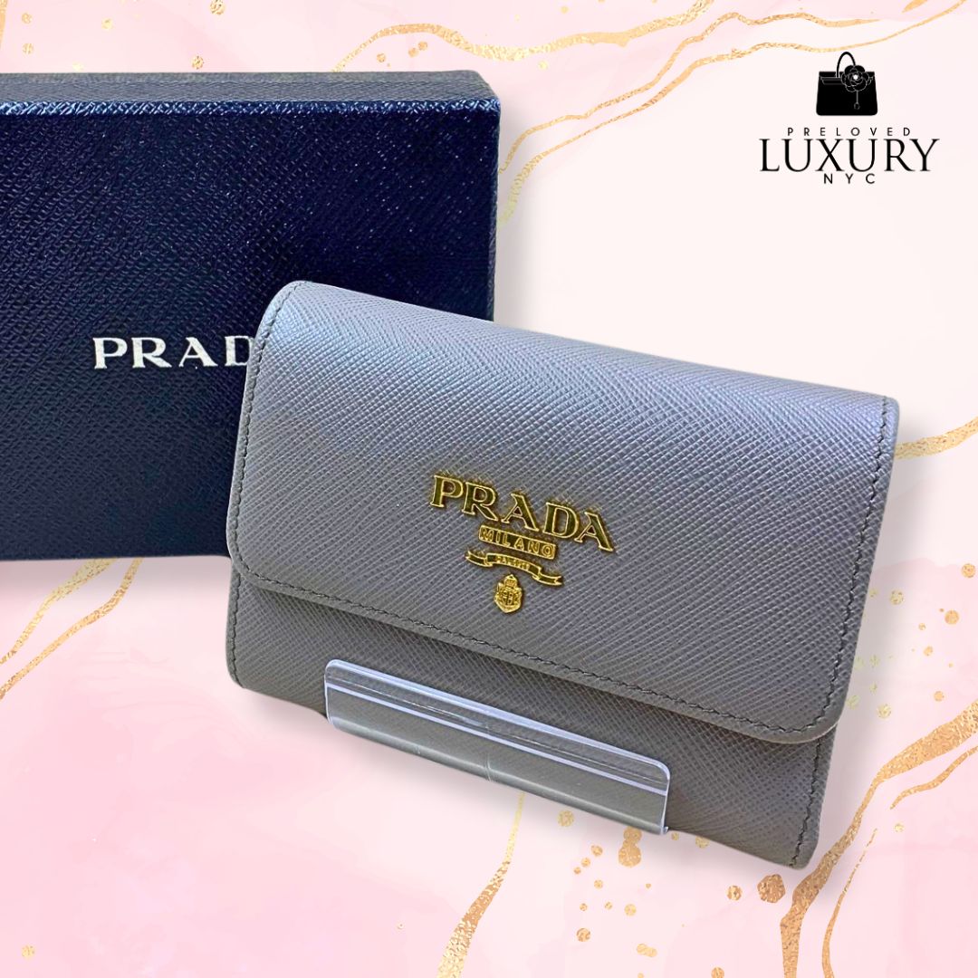 PRADA Saffiano Short Wallet