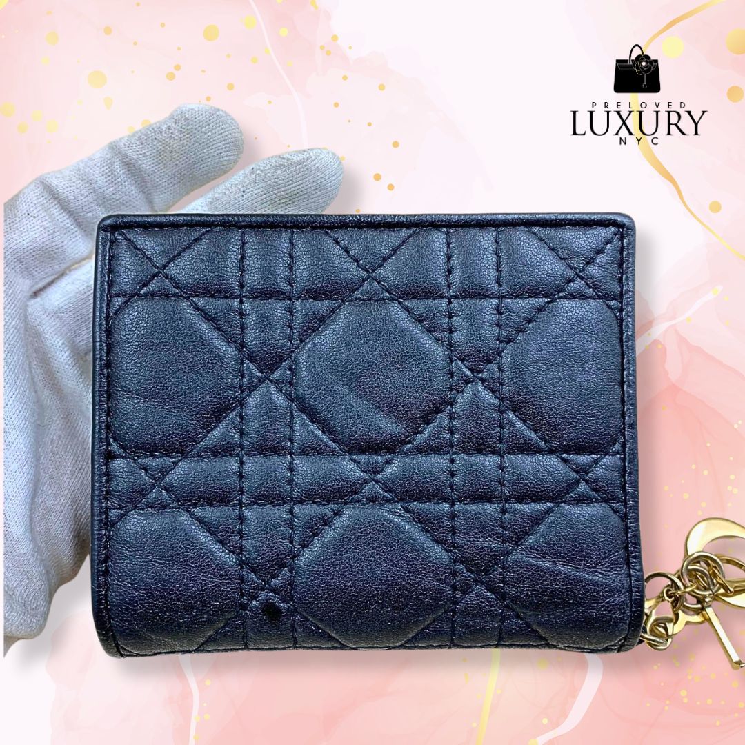 DIOR Cannage Short Wallet