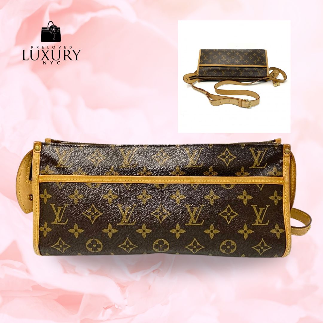 LOUIS VUITTON LV Popincourt Monogram Coated Canvas Long Shoulder Bag
