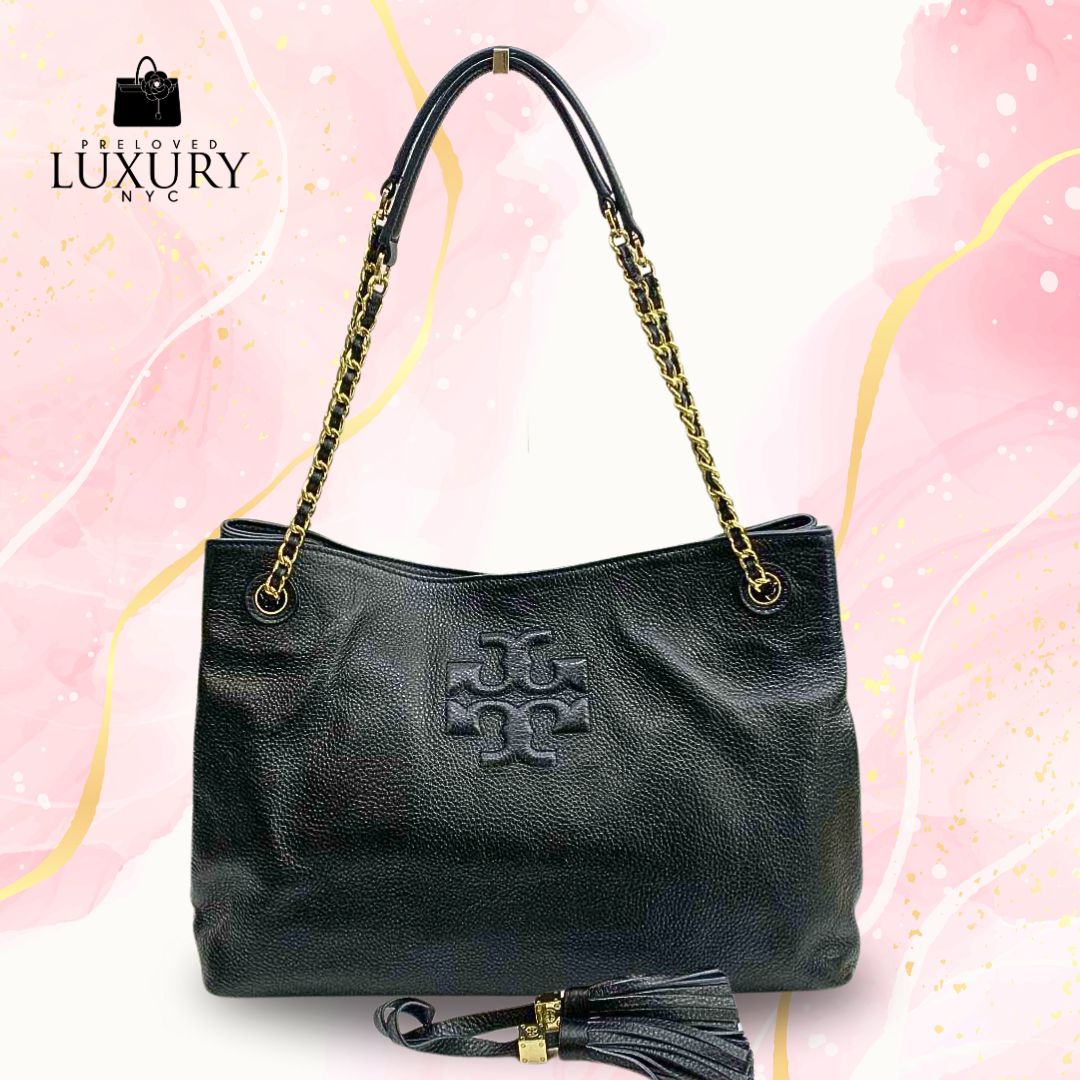 TORY BURCH Leather Chain Tote