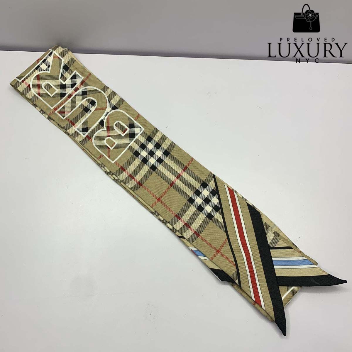 BURBERRY Scarf London Checkered Twilly