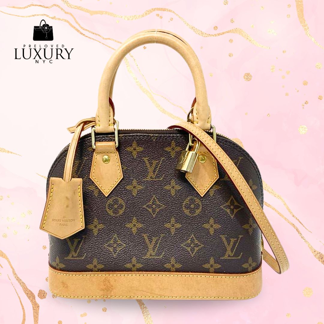 LOUIS VUITTON Alma BB Monogram Canvas 2way Bag
