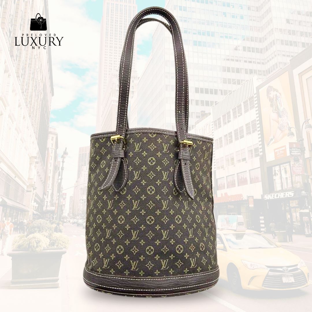 LOUIS VUITTON MONOMINI / IDYLLE  MINI LIN BUCKET PM
