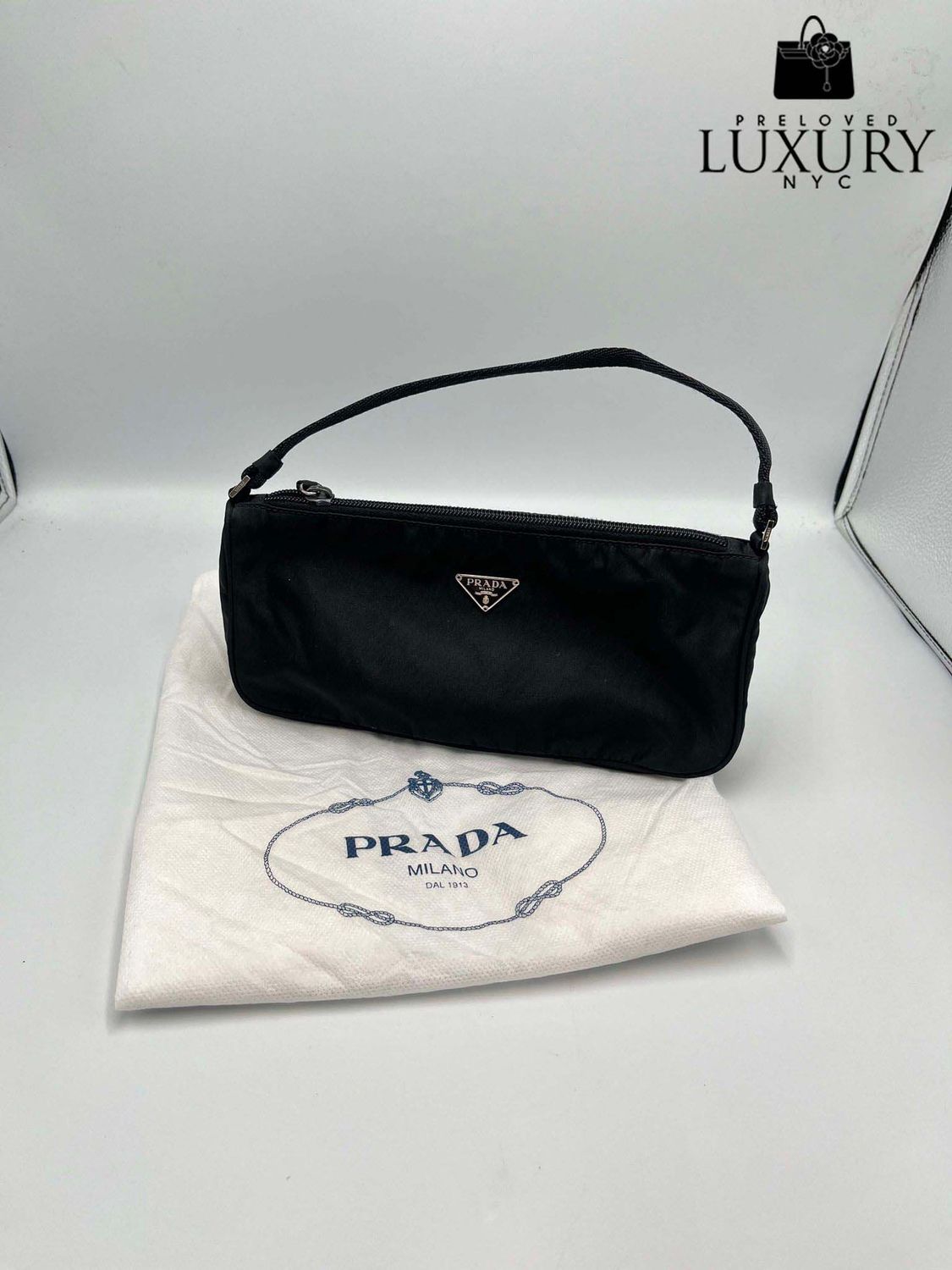 PRADA MINI NYLON HAND BAG