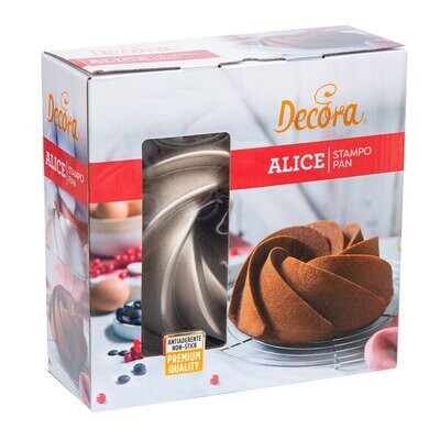 Decora Alice Stampo Antiaderente Rotondo per Dolci Diametro cm 24 x h 9