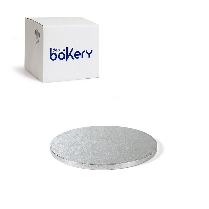Decora Sottotorta Rigido Rotondo Argento linea Bakery Diametro cm 28 x 1,2 h