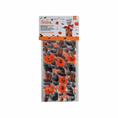 Decora Sacchetti in Plastica Halloween Set 20 Pz ø 12,5 x 24 cm