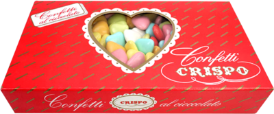 Crispo Confetti Cuoricini Mignon al Cioccolato Colori Assortiti  1 kg