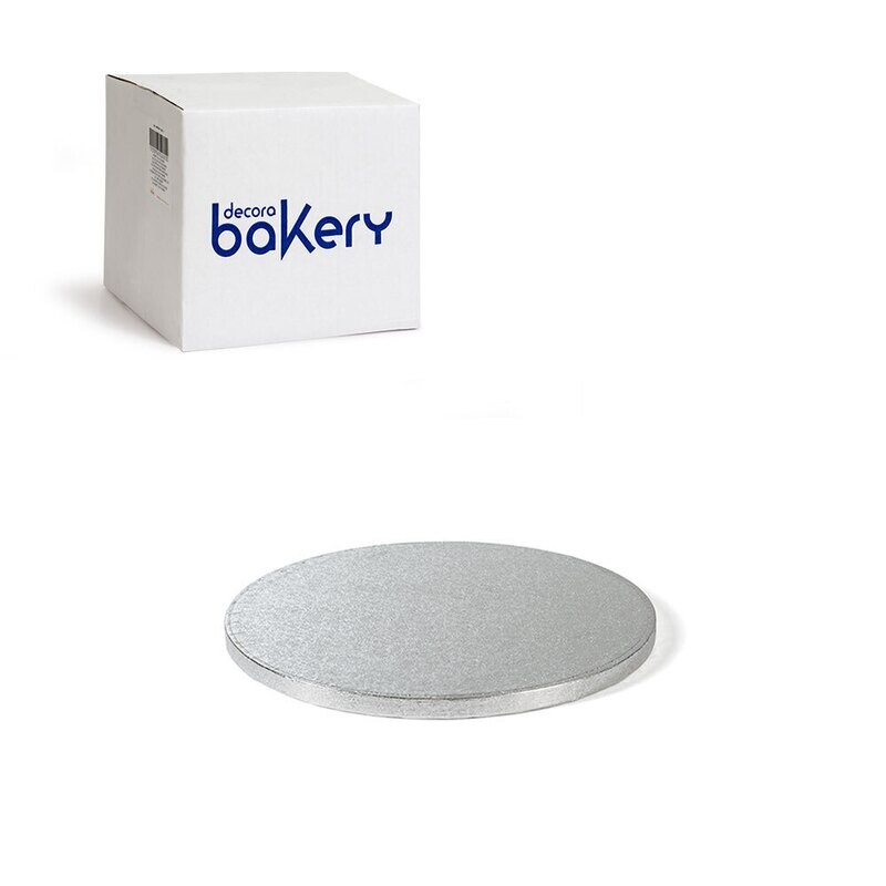Decora Sottotorta Rigido Rotondo Argento linea Bakery Diametro cm 26 x 1,2 h