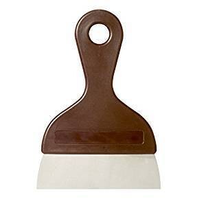 Decora Spatola Raschietto in Acciaio Inox e Manico con Lama Liscia 14 cm