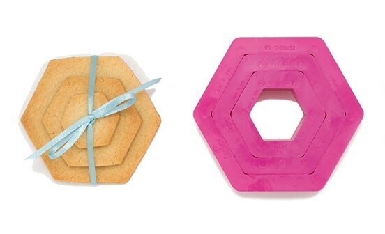 Decora Set di 3 Tagliapasta  a Forma di Esagono