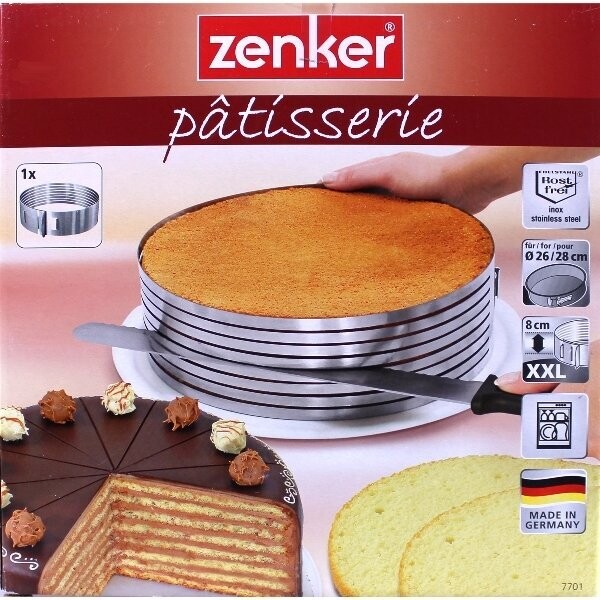 Zenker Affettatorte Regolabile in Acciaio Diametro 26 - 28 cm