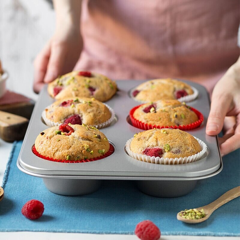 Decora Teglia per Jumbo Muffin 6 cavità Ø 9 x h 4,5 cm cadauna