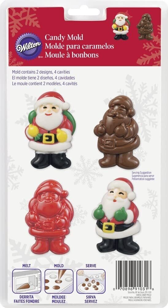 Wilton Stampo Santa Claus per Cioccolatini e Caramelle a Forma di Babbo Natale