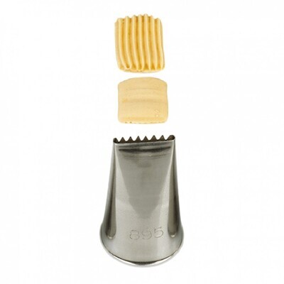 Decora Beccuccio Cornetto Intreccio 895/2B in Acciaio Inox Ø 2,5 x 4 cm