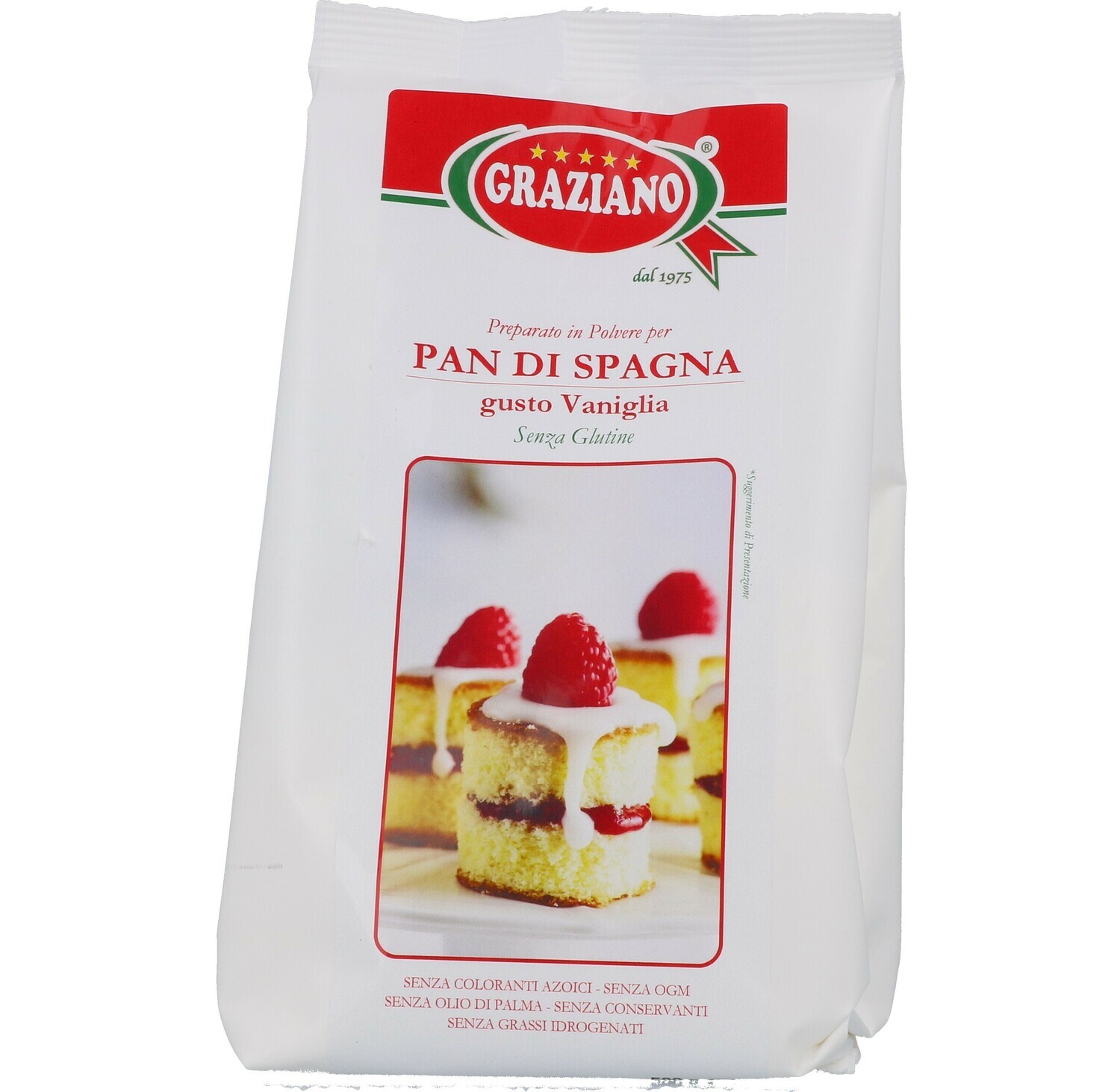 Graziano Preparato per Pan di Spagna senza Glutine 500 gr