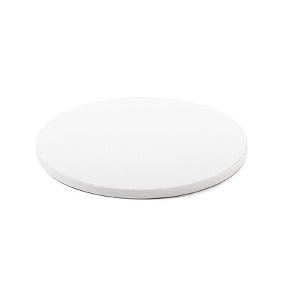 Decora Cakeboard Vassoio Sottotorta Rotondo Rivestito Bianco Diametro Ø 36 h 1,2 cm