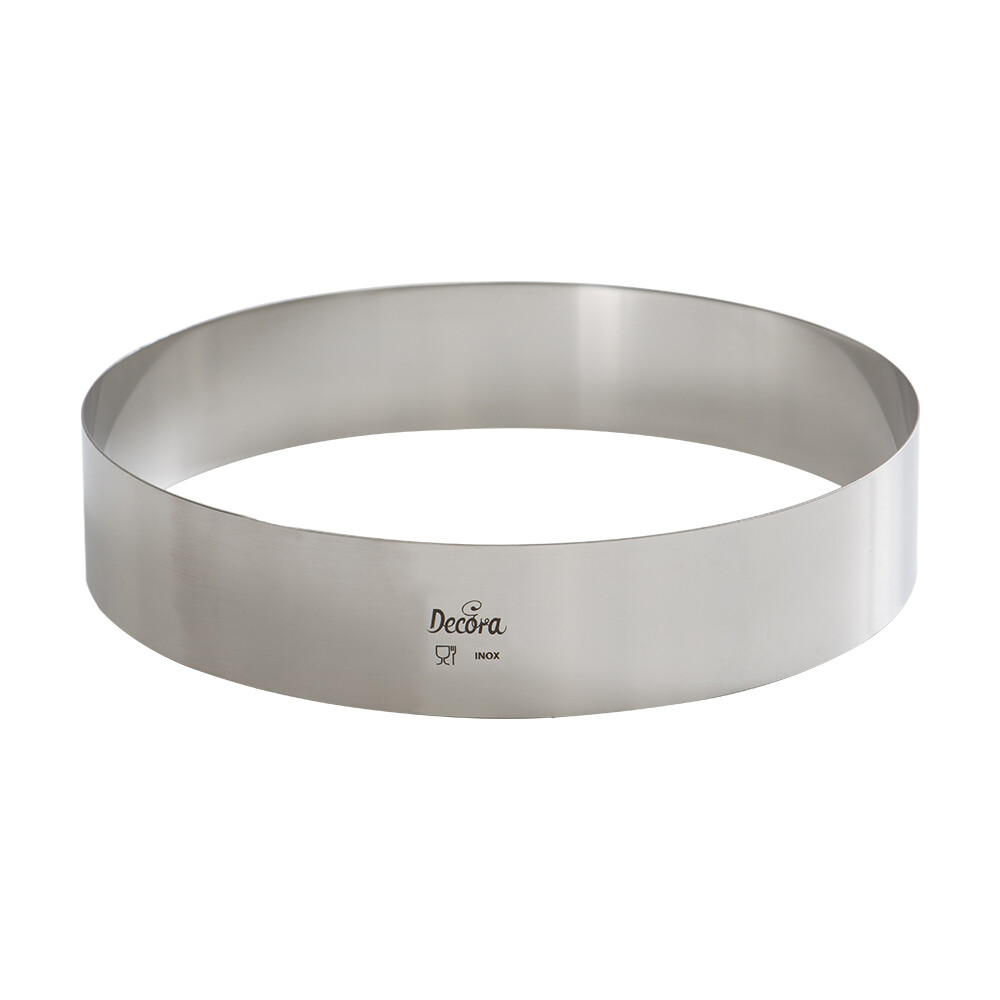 Decora Coppapasta Rotondo in Acciaio Inox Diametro Ø 28 cm h 4,5 Sagoma Cerchio