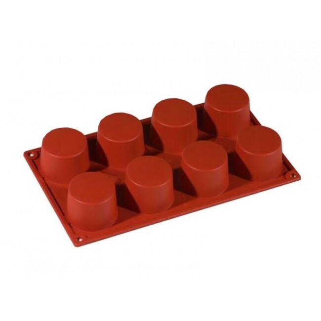 Pavoni Stampo in Silicone a Forma di Cilindro 8 impronte