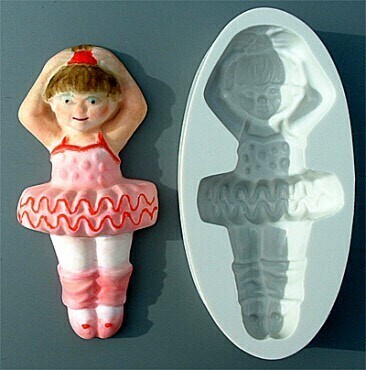 Graziano Stampo Silicone Ballerina Classica Dimensioni 10 x 6 x 1,5cm