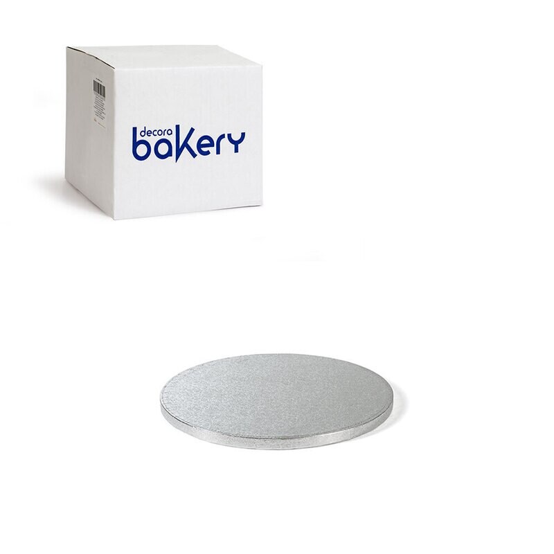 Decora Sottotorta Rigido Rotondo Argento linea Bakery  Diametro cm 20 x 1,2 h