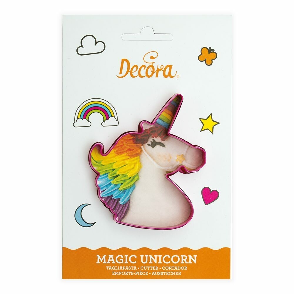 Decora Cutter Tagliapasta in Plastica a Forma di Unicorno