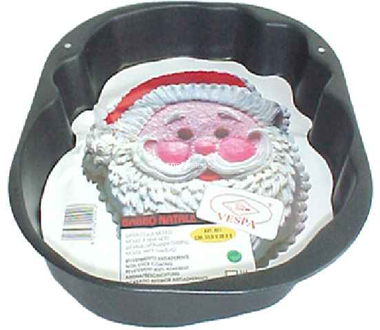 Vespa Stampo per Torte a Forma Babbo Natale    Dimensioni 37 x 28 x 5 cm