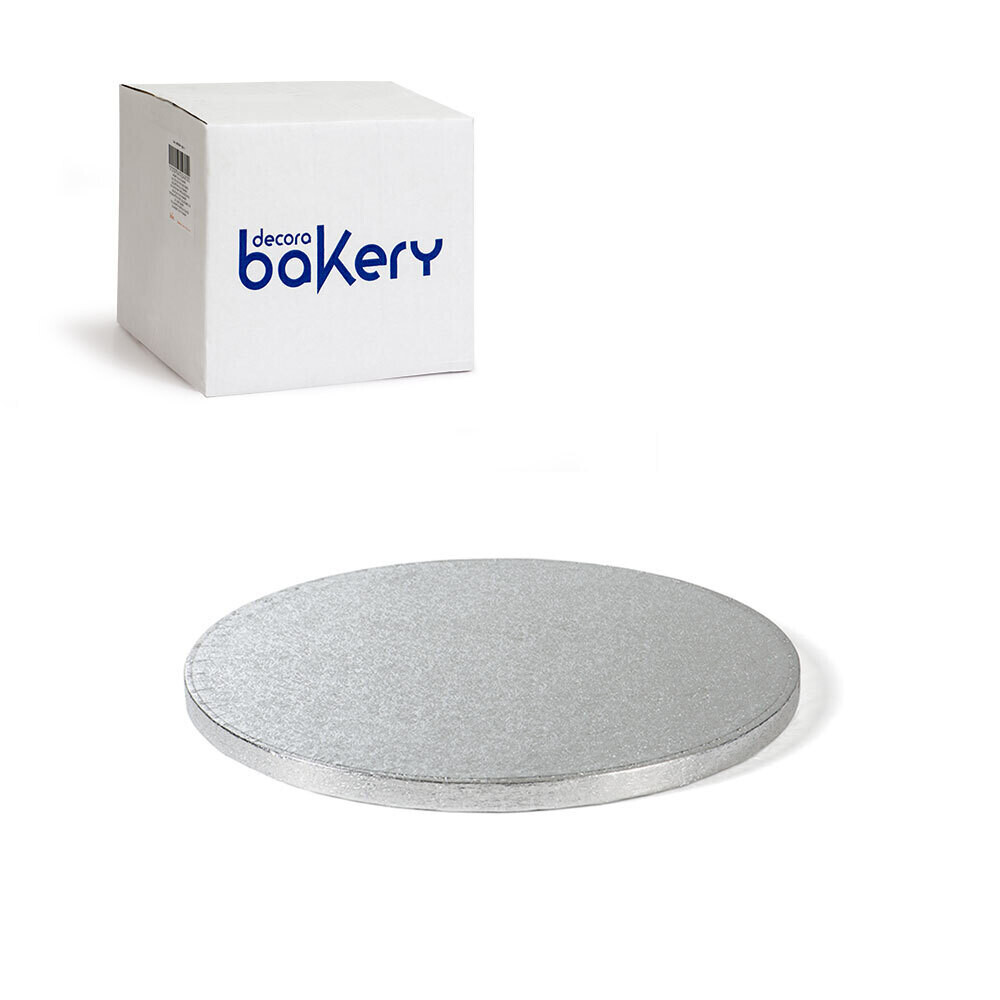 Decora Sottotorta Rigido Rotondo Argento linea Bakery Diametro cm 38 x 1,2 h