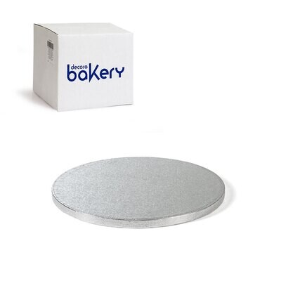 Decora Sottotorta Rigido Rotondo Argento linea Bakery Diametro cm 38 x 1,2 h