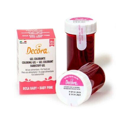 Decora Colorante in Gel per Alimenti Colore Rosa  da 28 g