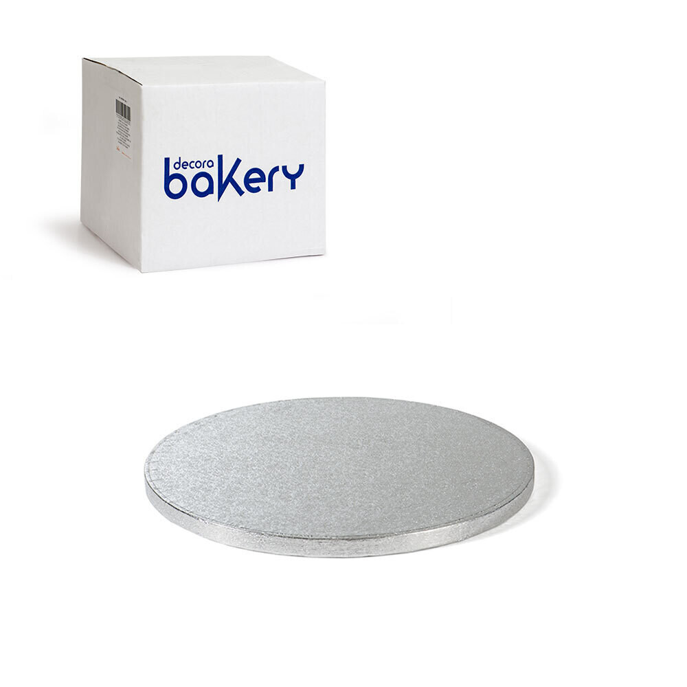 Decora Sottotorta Rigido Rotondo Argento linea Bakery Diametro cm 33 x 1,2 h