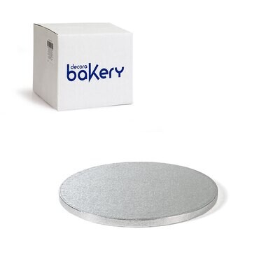 Decora Sottotorta Rigido Rotondo Argento linea Bakery Diametro cm 33 x 1,2 h