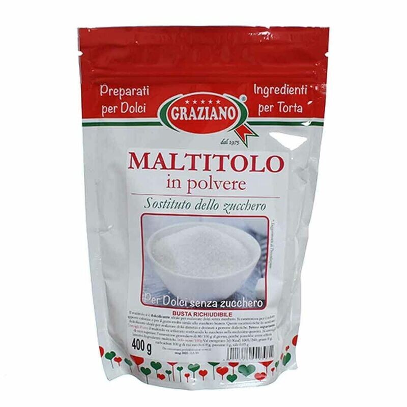 Graziano Maltitolo in Polvere Dolcificante Ipocalorico 400 Gr