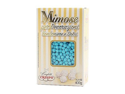 Crispo Praline di Zucchero Mimose Colore Celeste  400 gr