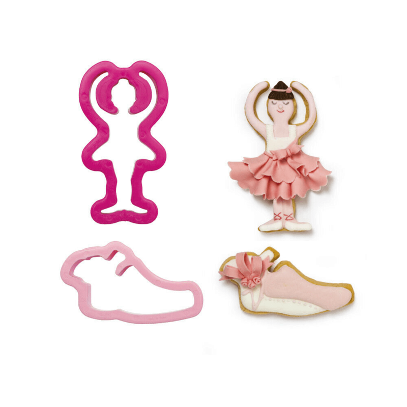 Decora Set 2 Tagliapasta Ballerina in pvc Danza e Scarpetta