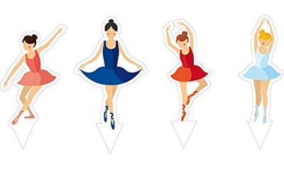 Decora Pick Ballerina per Torta e Dolci