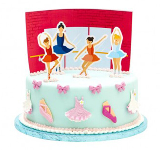 Decora Pick Ballerina per Torta e Dolci