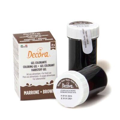 Decora Colorante in Gel per Alimenti Colore Marrone da 28 g