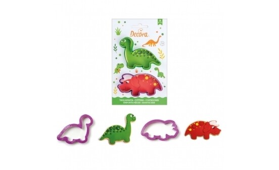 Decora Tagliapasta Dinosauri in Plastica Set 2 Pz