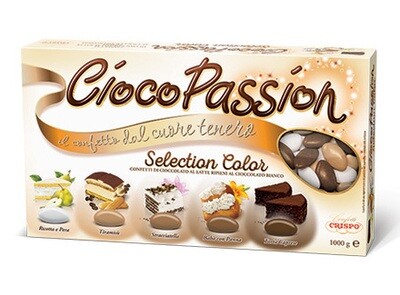 Crispo Confetti Ciocopassion Selection 5 Tonalità di Marrone Senza Glutine (Gluten Free) 1 kg