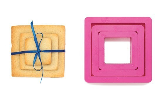Decora Tagliapasta Quadrato  in Plastica Set 3 Pz
